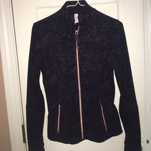 Black and Purple lululemon Define Zip Up