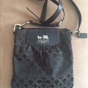 Used black coach crossbody.