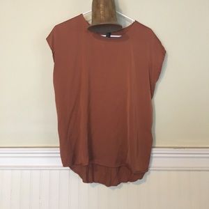 F21 Contrast High-Low Shirt