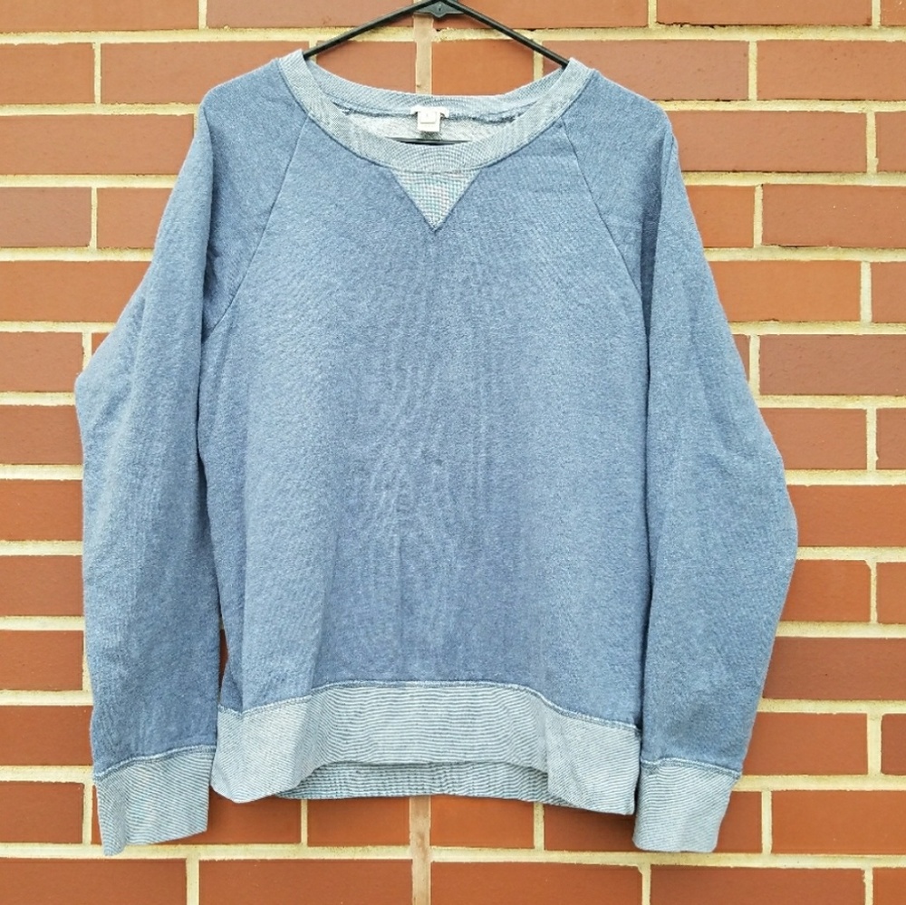 J. Crew Blue Crewneck Sweatshirt