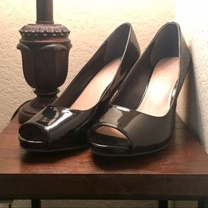 CCO ⏰!!! Franco Sarto Black Peep Toe Pumps sz 8