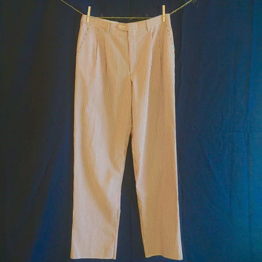 MAUS & HOFFMAN Men's Seersucker Pants NWT