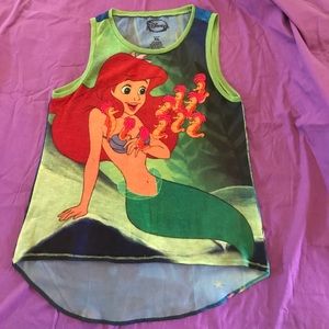 DISNEY Ariel Little Mermaid Tank Top