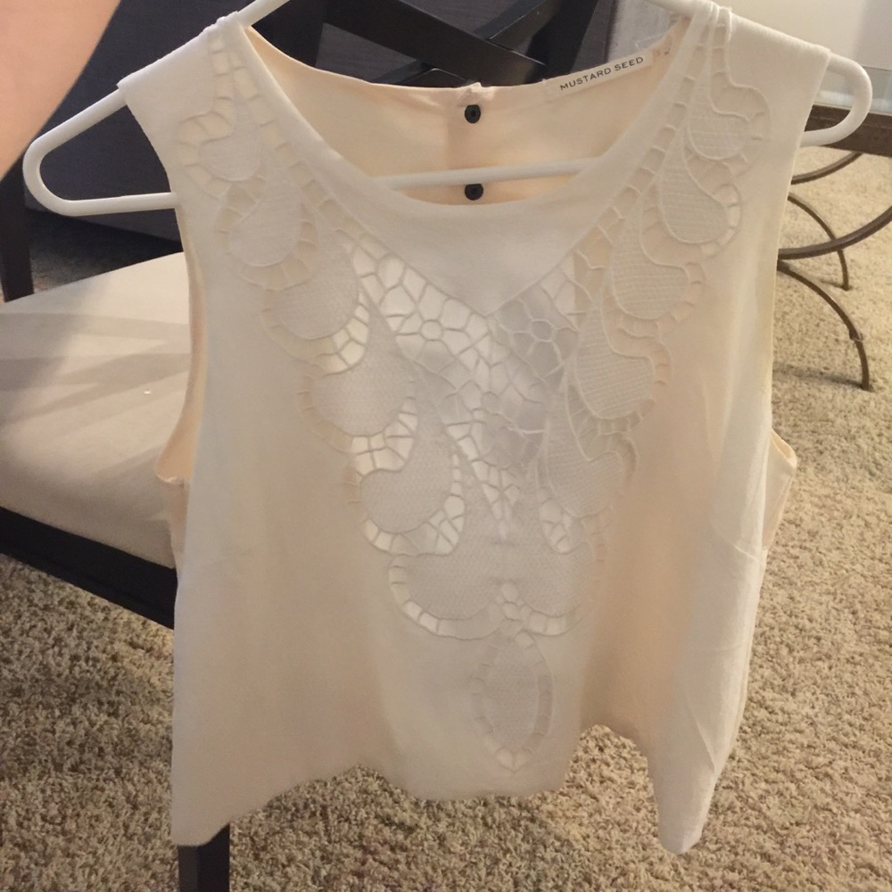 Top with pattern and sexy back