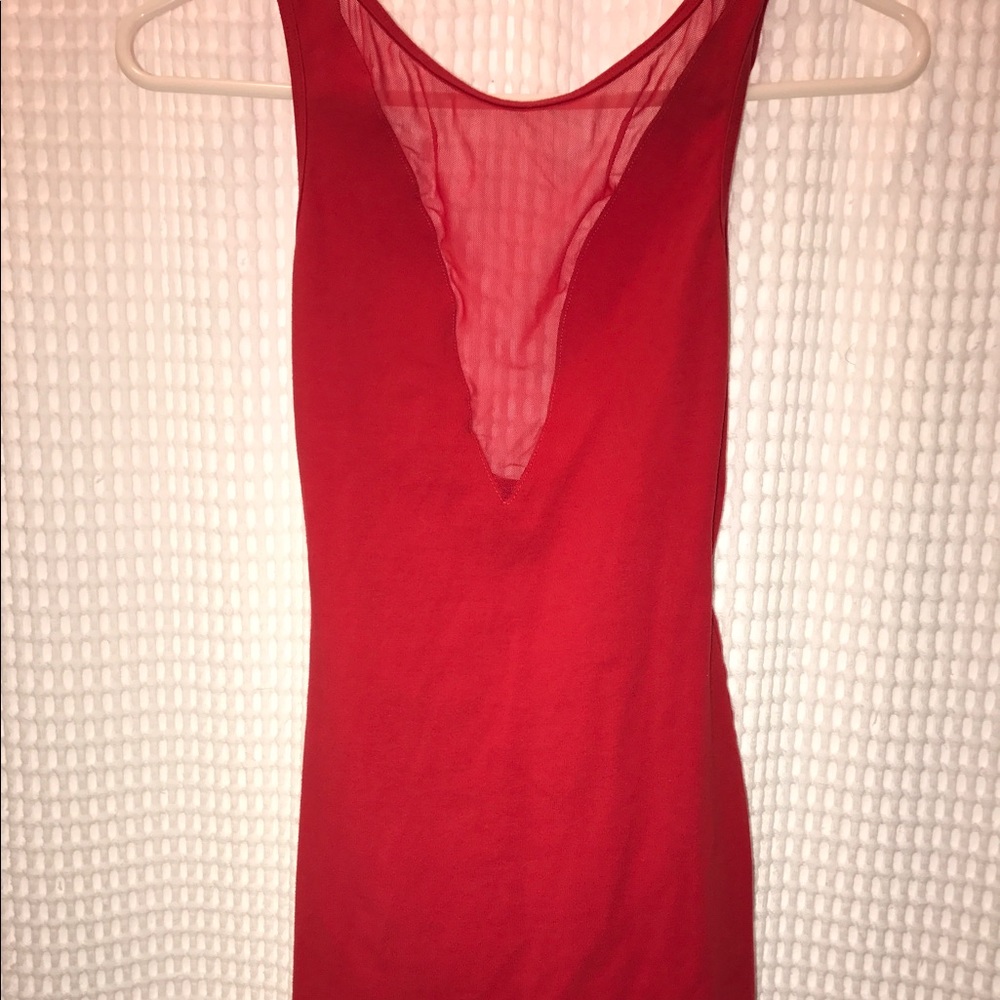 Red hot American apparel dress