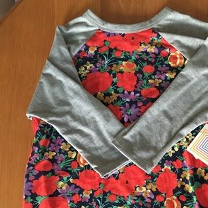 LuLaRoe Sloan baseball tee size 14. Brand new!