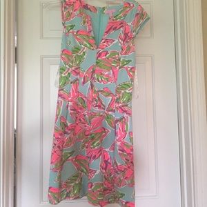 Briella Lilly dress in the "Vias" print.