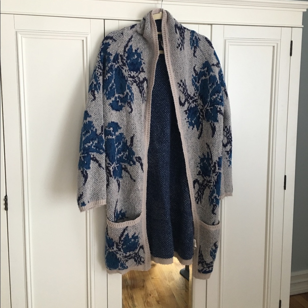 Free People sweater with flower detail
