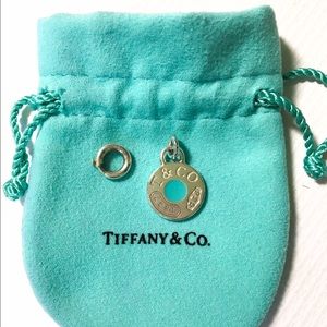 Tiffany & Co. 1837 Round Silver/Blue Charm