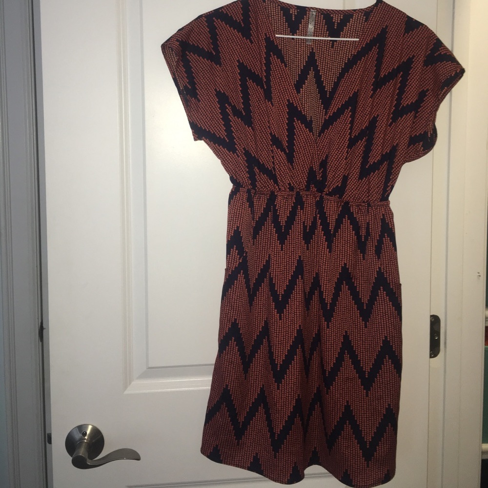 Sweet Claire Chevron Dress