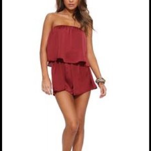 Burgundy romper