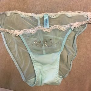 🆕 BLUE by BETSEY JOHNSON bridal Mrs. panties👰🏼