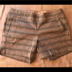 J. Crew Blue and White Rope Print Chino Shorts