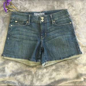 Levi's Denizen Denim Shorts 3'' inseam cuffed