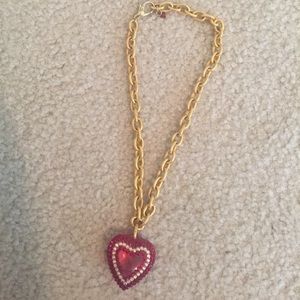 Tarina Tarantino large RARE heart necklace