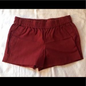 J. Crew Burgundy Shorts Size 2