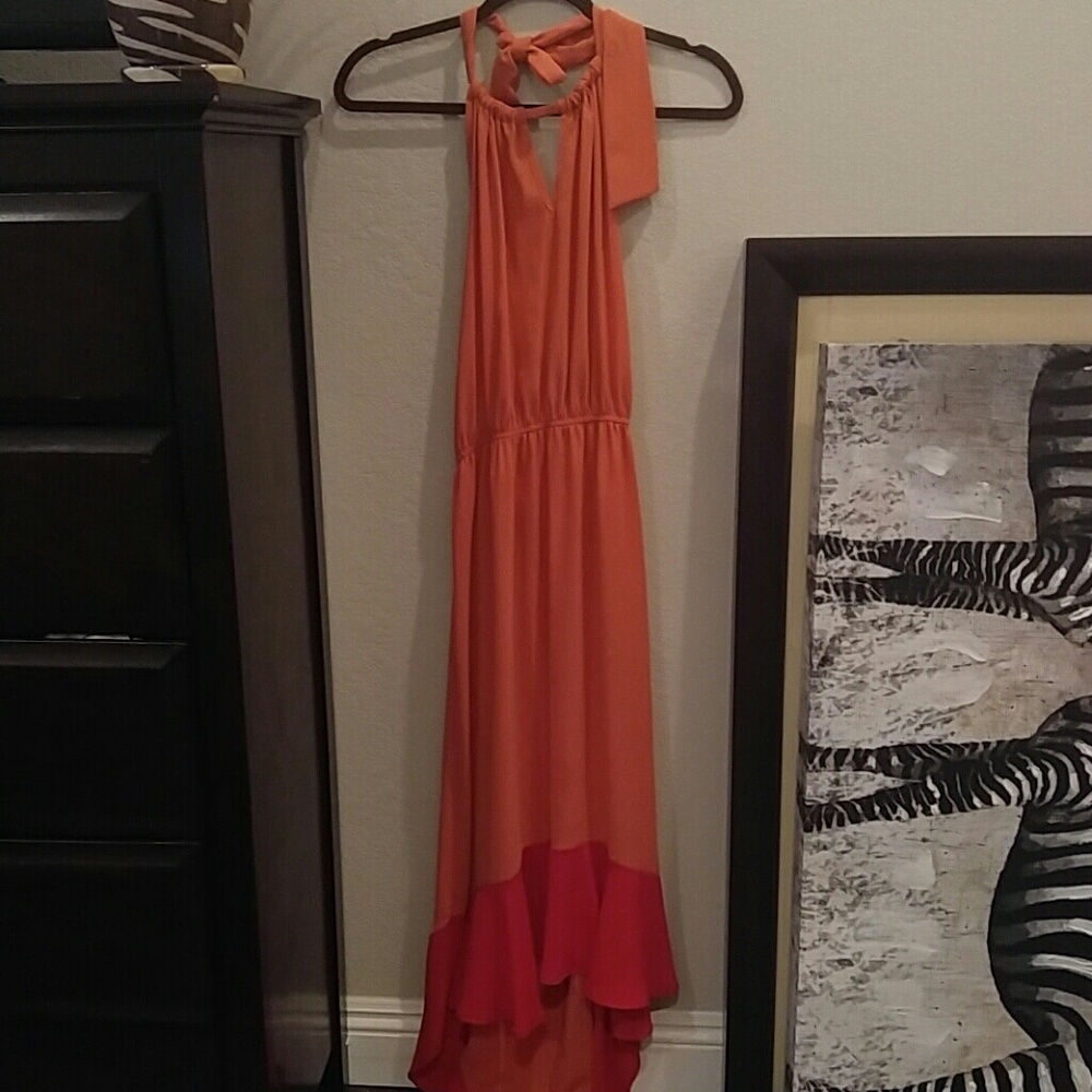 Summer open back dress