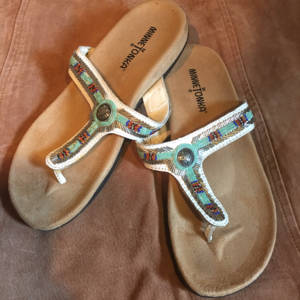 Minnetonka Beaded Thong Sandal