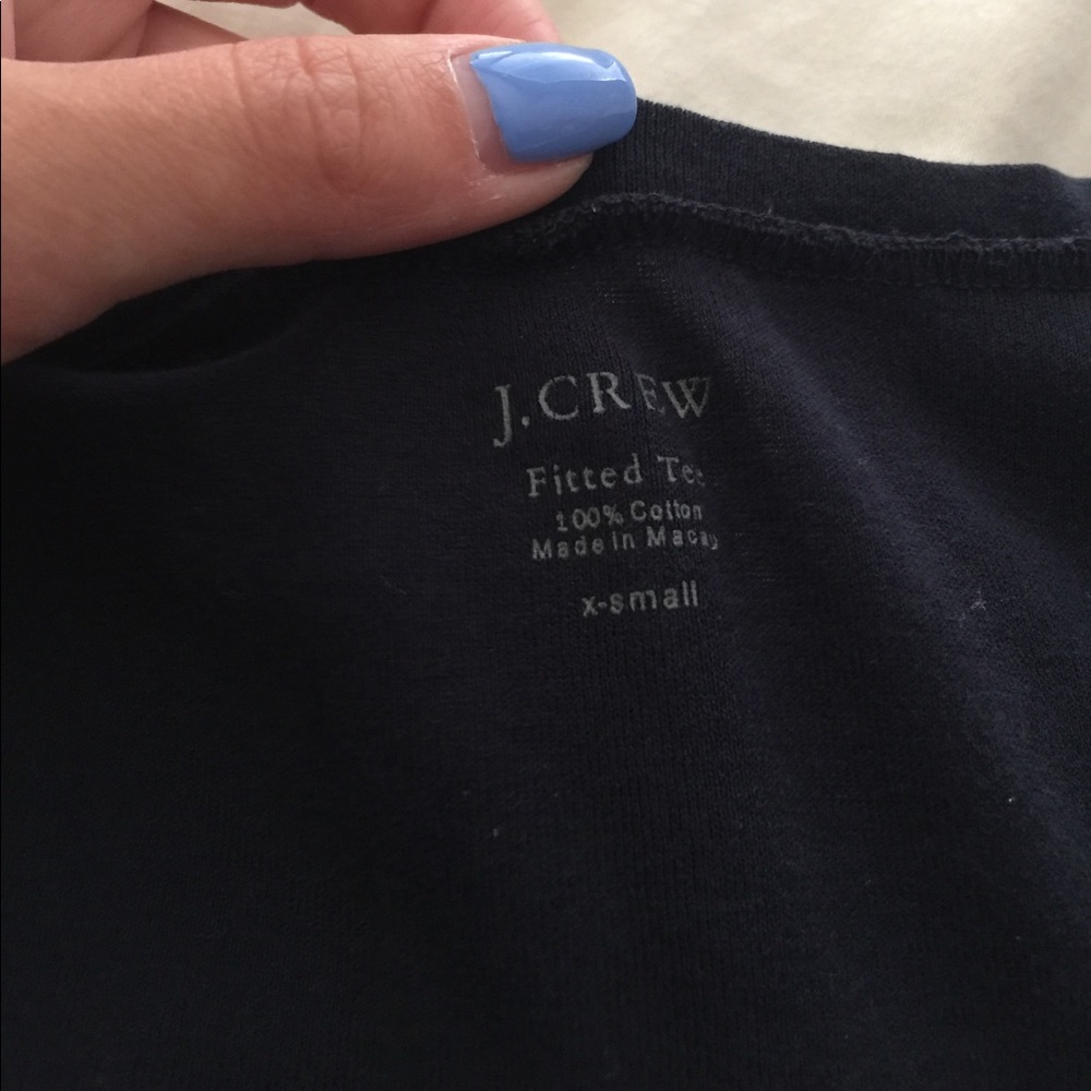 Basics v neck tee form j crew