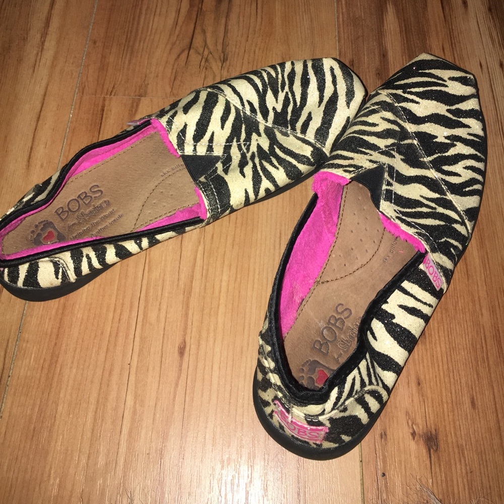 Glitter zebra bobs