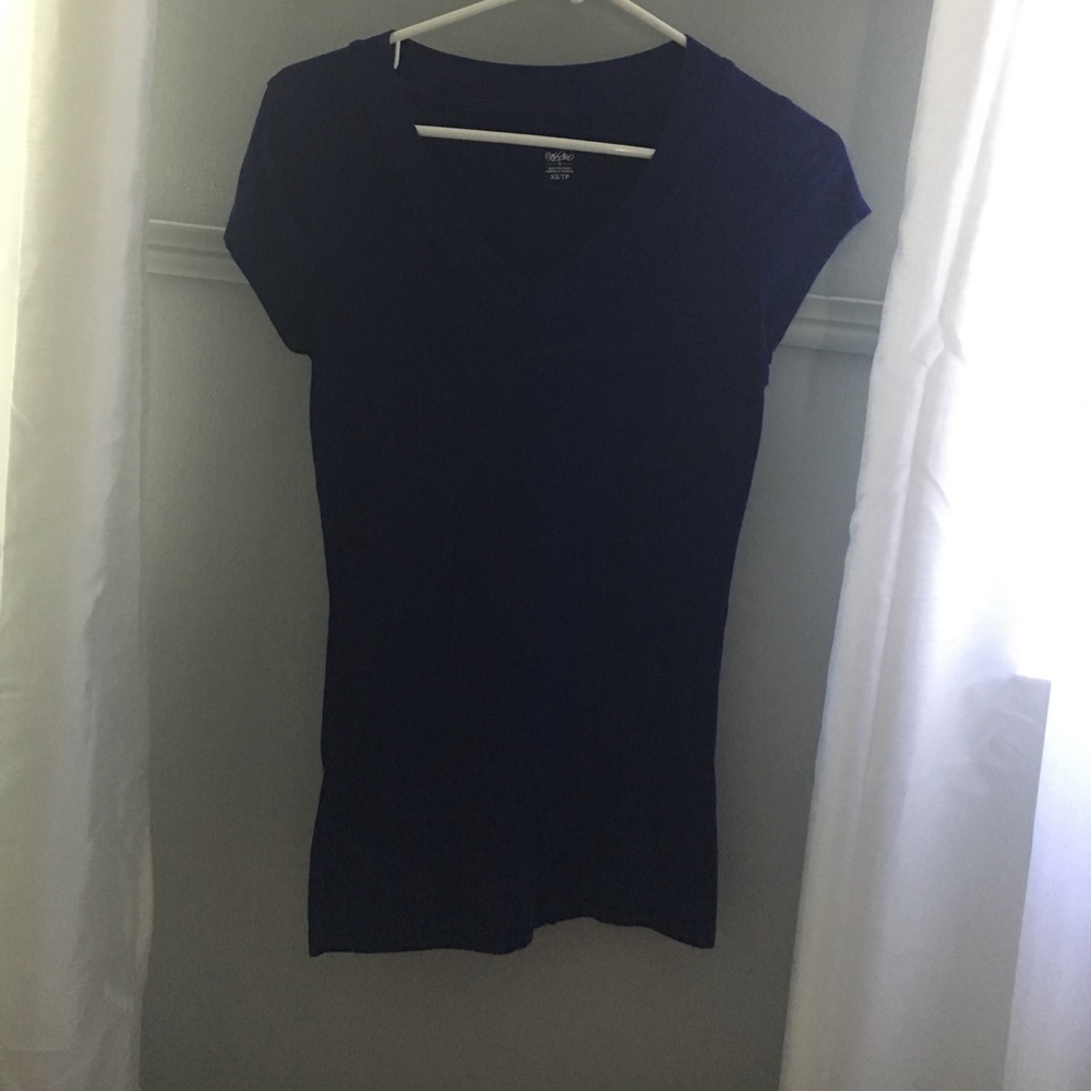 Purple v neck