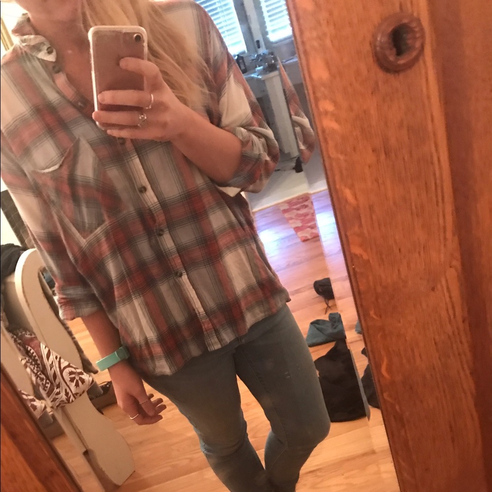 Urban Outfitters Plaid Button-Up