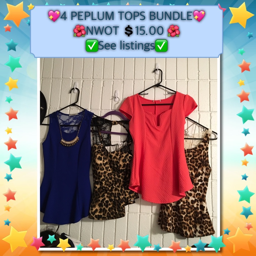 💖PEPLUM TOPS NWOT💖 4