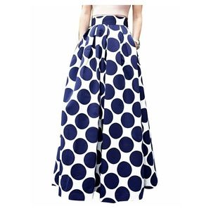NWOT Polkadot maxi skirt