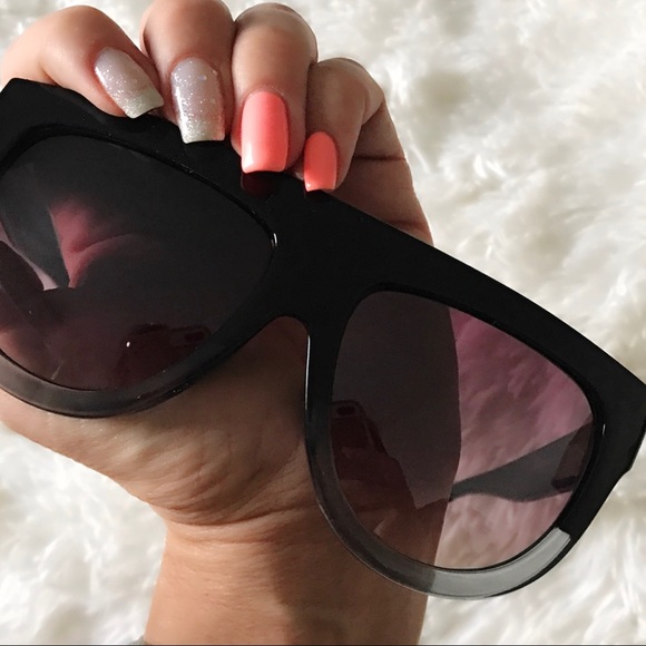 NEW | OVERSIZED GLOSSY TWO TONE SUNNIES - Picture 8 of 8