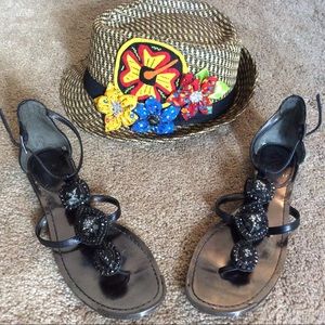 🎈SALE🎈Vince Camuto Black Leather Sandals