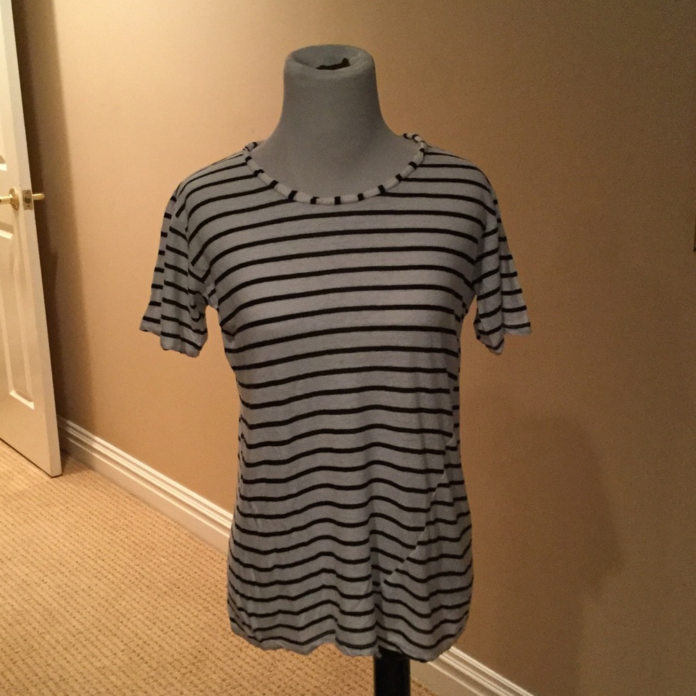 Blue & White Striped T-Shirt