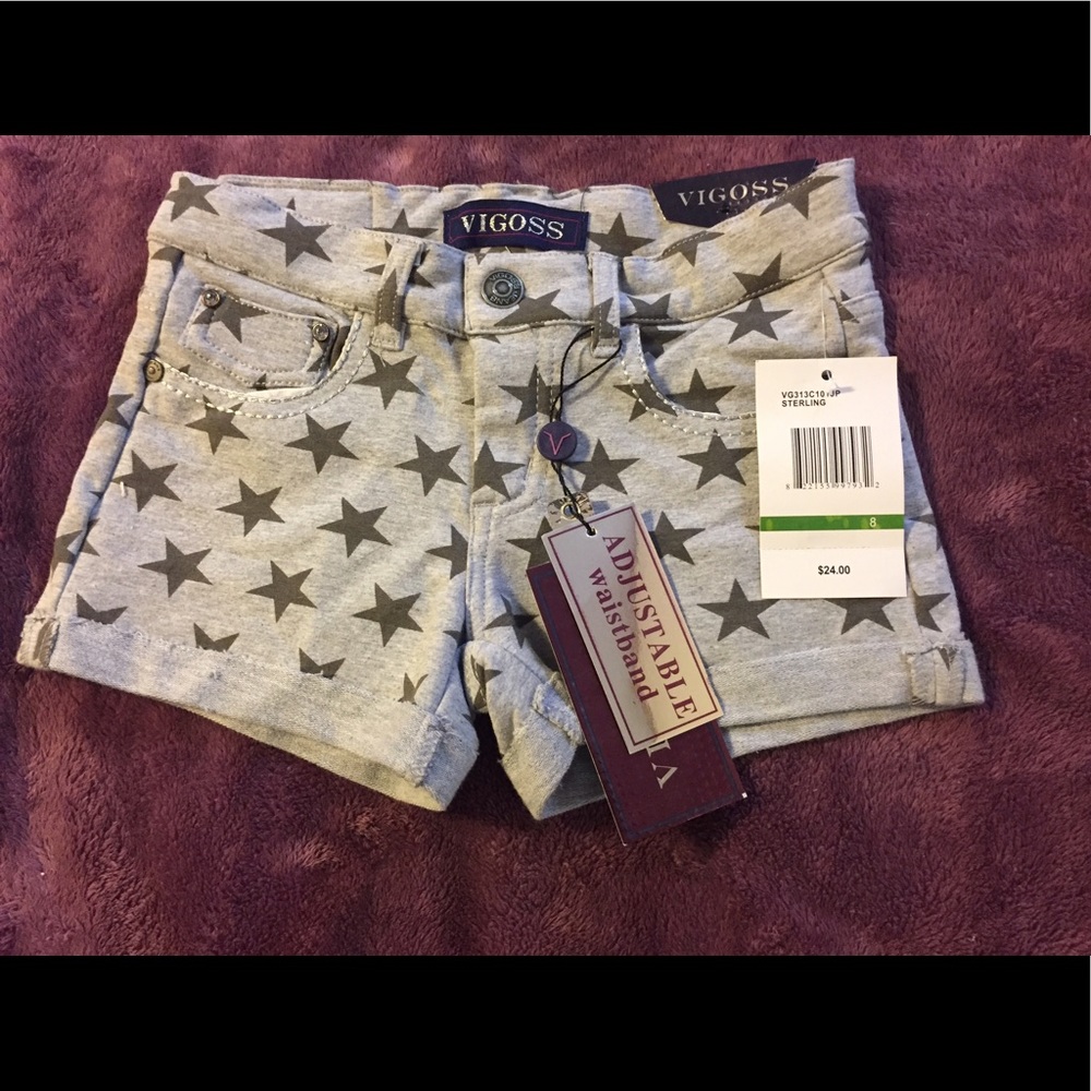 Brand new children's vigoss knit shorts
