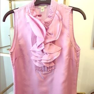 J. Crew Silk Pink Top