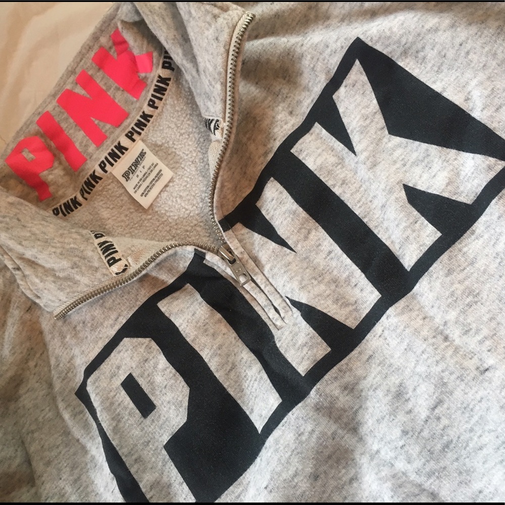 VS Pink Quarter Zip Pullover