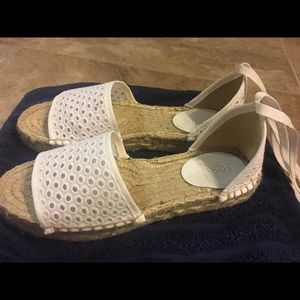 J Crew Eyelet Espadrilles
