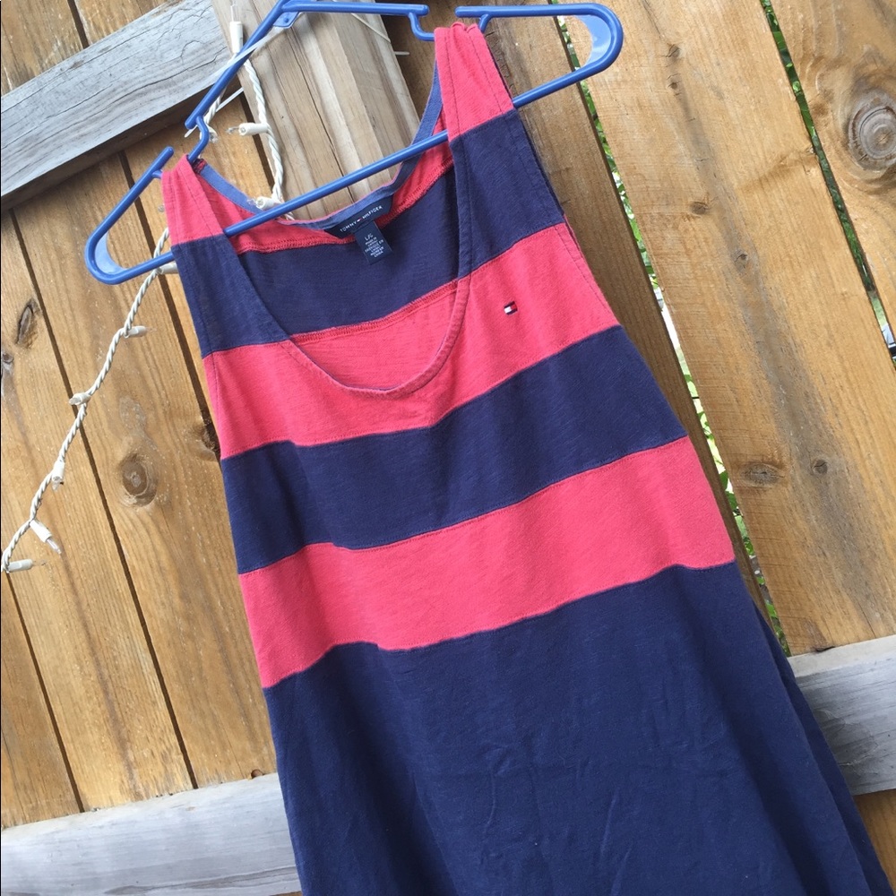 Tommy Hilfiger red and blue casual dress!