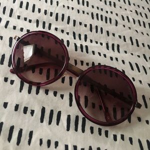 Purple Round Sunglasses