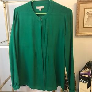 Banana Republic Green Silk Top