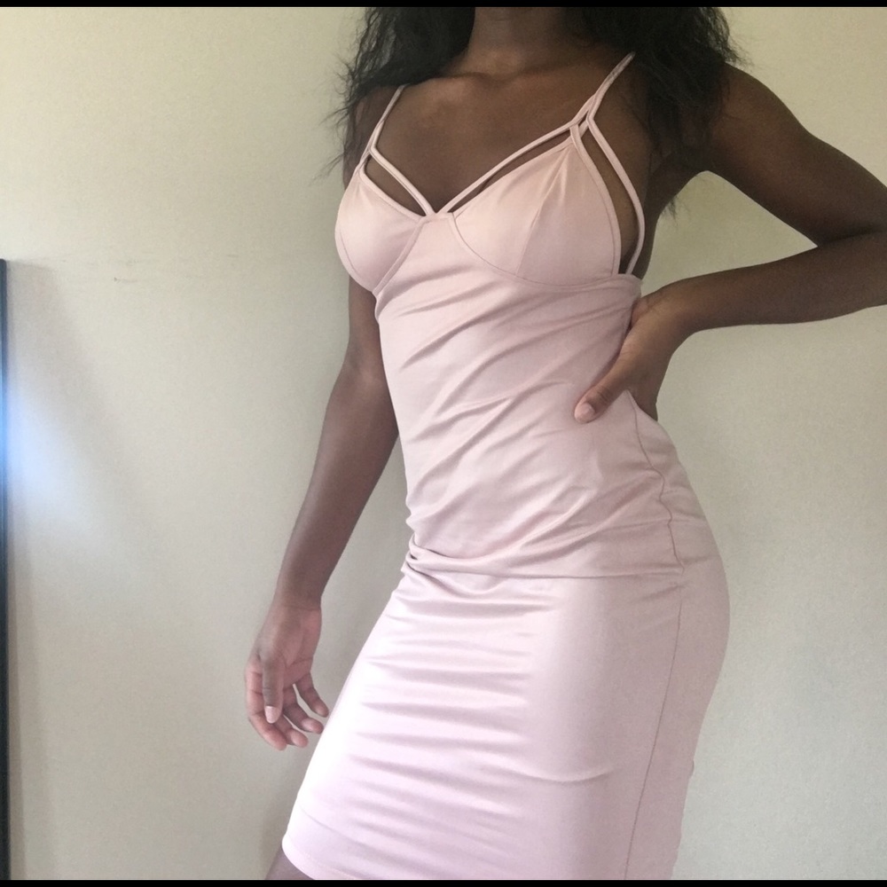 Babygirl Pink Midi Bodycon Dress