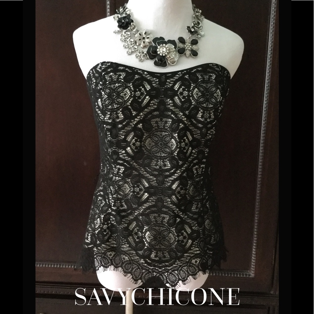 🌸FINAL WORN ONCE WHBM ELEGANT LACE BUSTIER