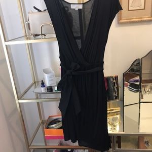 LOFT Plunge Faux Wrap Dress