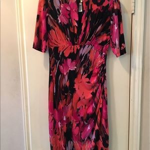 Women's size 8 Multi colored floral print dress