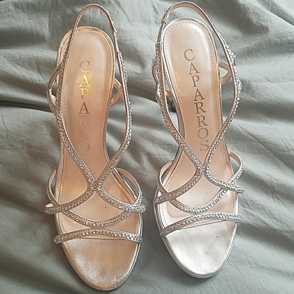 Caparros sequined heeled sandals