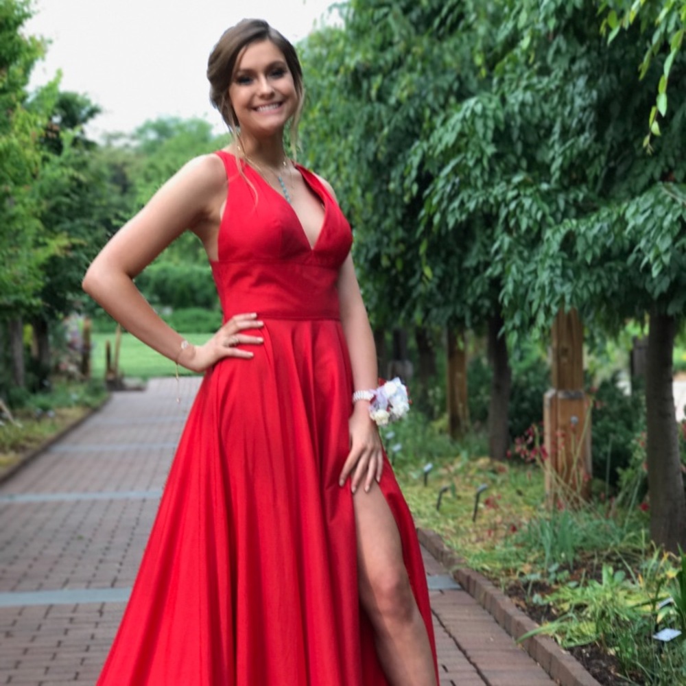 Sherri Hill Red Prom Dress 50296