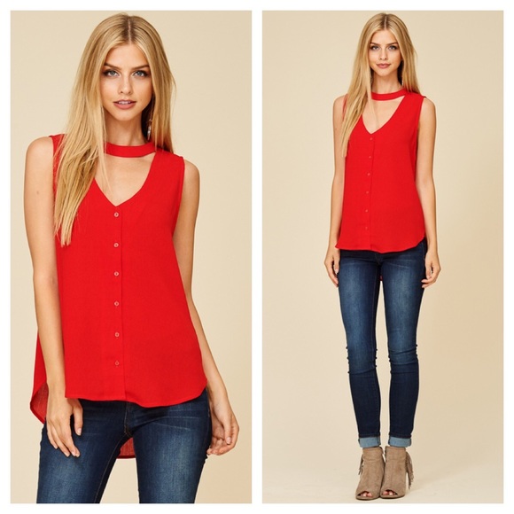 Hard to Get Choker Blouse - Picture 2 of 4