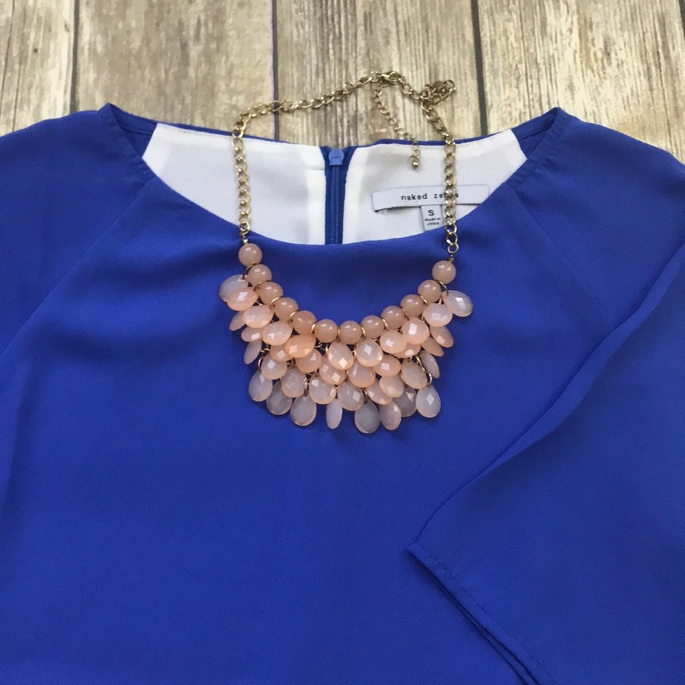 Peach Statement Necklace