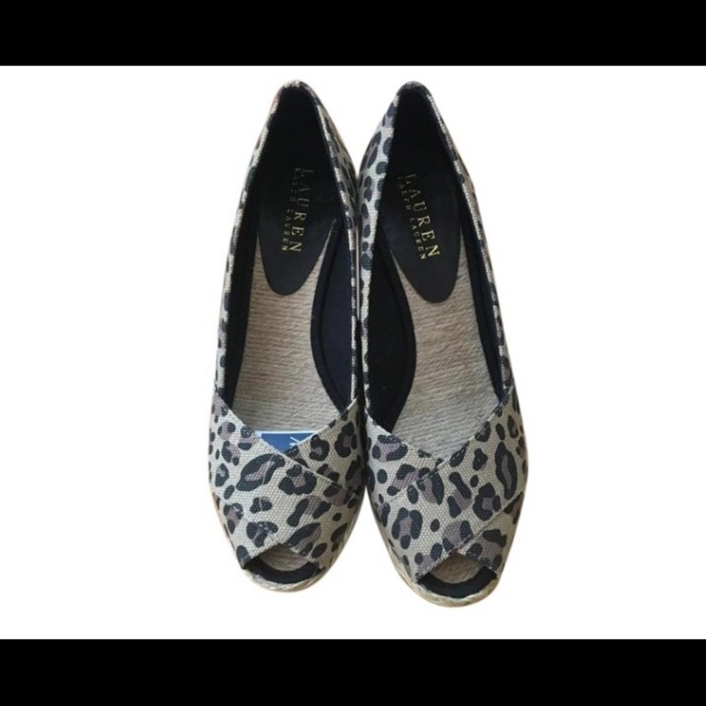 Lauren Ralph Lauren Cecilia Leopard Wedges