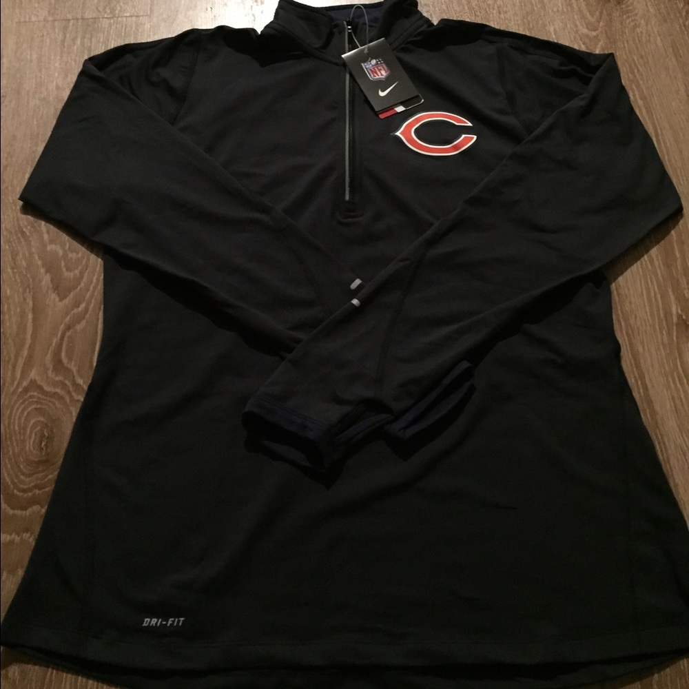 Women's Chicago bears Nike half zip
