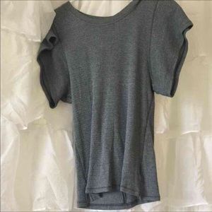 FREE PEOPLE HEATHER GRAY BLOUSE