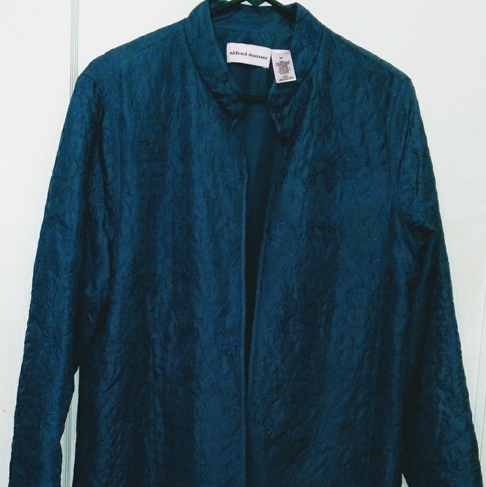 Alfred Dunner "Peacock" Quilted Jacket NWT